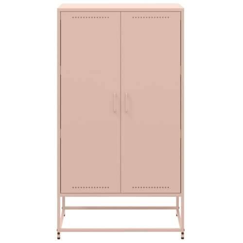 Visoka komoda ružičasta 68,5 x 38,5 x 123,5 cm čelična - Ružičasta 1 Cijena