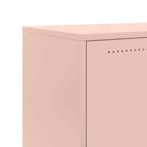 Visoka komoda ružičasta 68,5 x 38,5 x 123,5 cm čelična - Ružičasta 1 Cijena
