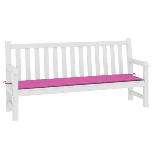 Jastuk za vrtnu klupu ružičasta 200x50x4 cm od tkanine - Ružičasta 200 x 50 x 3 cm 1 Cijena