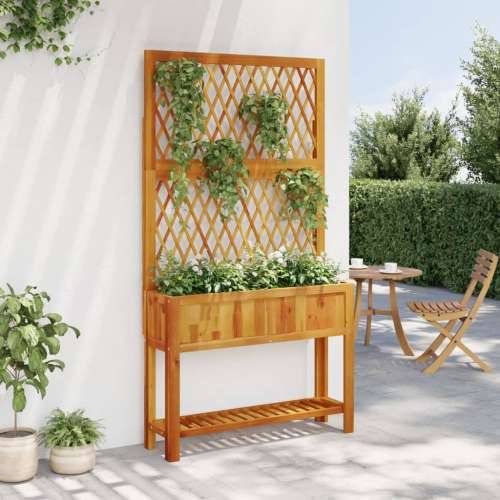Sadilica s rešetkom i policom 100 x 32 x 185 cm od drva bagrema - 100 x 32 x 185 cm 1 Cijena