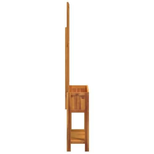 Sadilica s rešetkom i policom 100 x 32 x 185 cm od drva bagrema - 100 x 32 x 185 cm 1 Cijena