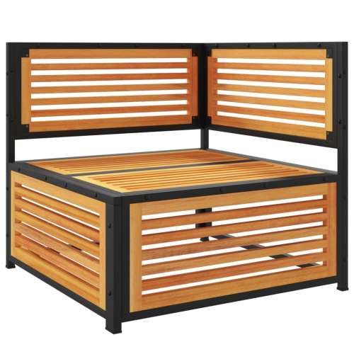 Kutna vrtna sofa s jastucima od masivnog drva bagrema - Antracit 1 kutna sofa Cijena