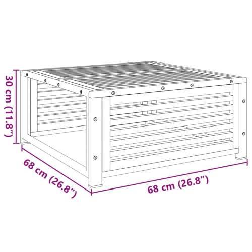 Vrtni stolić 68 x 68 x 30 cm od masivnog bagremovog drva - Krema 1 stol Cijena