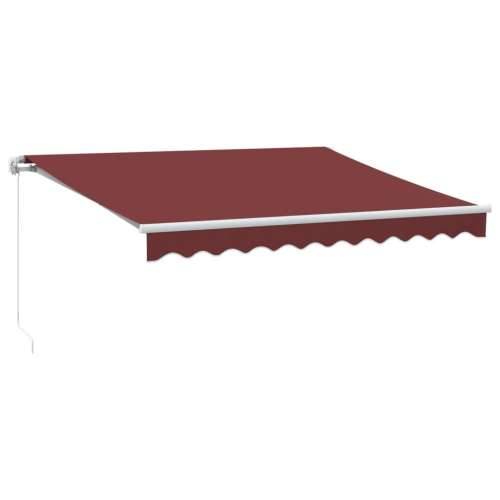 Tenda na ručno uvlačenje bordo 300 x 250 cm Cijena