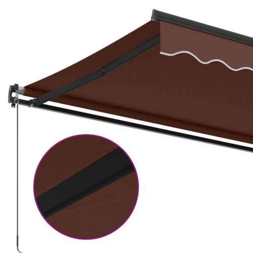 Tenda na ručno uvlačenje smeđa 400 x 350 cm - Smeđa 400 x 350 cm 1 Cijena