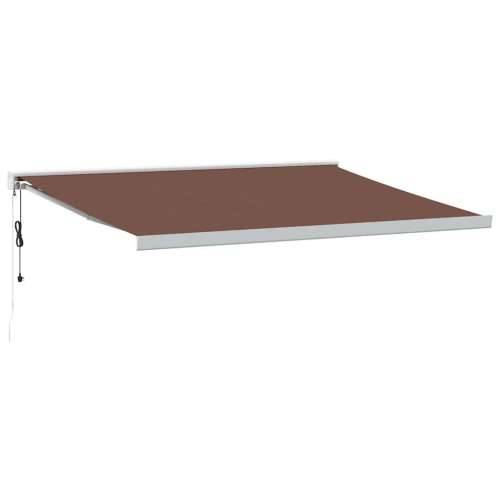 Tenda na automatsko uvlačenje smeđa 400 x 300 cm - Smeđa i bijela 400 x 300 cm 1 Cijena