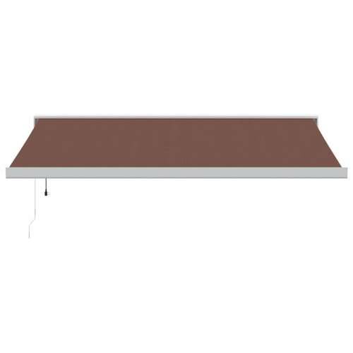 Tenda na automatsko uvlačenje smeđa 400 x 300 cm - Smeđa i bijela 400 x 300 cm 1 Cijena