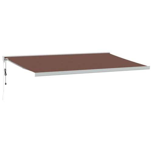 Tenda na automatsko uvlačenje smeđa 500 x 300 cm - Smeđa i bijela 500 x 300 cm 1 Cijena
