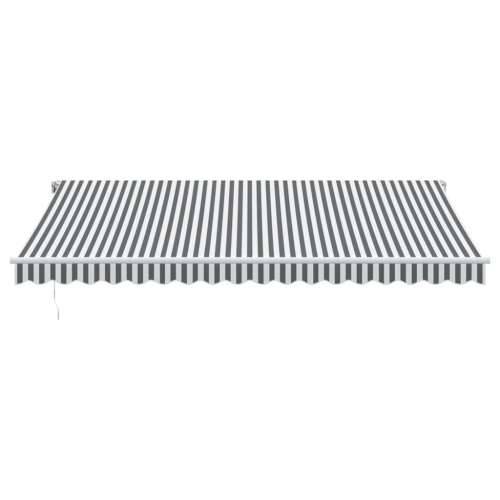 Tenda na automatsko uvlačenje antracit i bijela 450 x 350 cm - Antracit i bijela 450 x 350 cm 1 Cijena