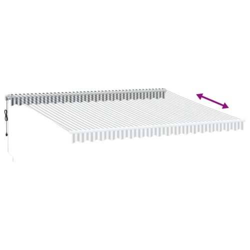 Tenda na automatsko uvlačenje antracit i bijela 450 x 350 cm - Antracit i bijela 450 x 350 cm 1 Cijena