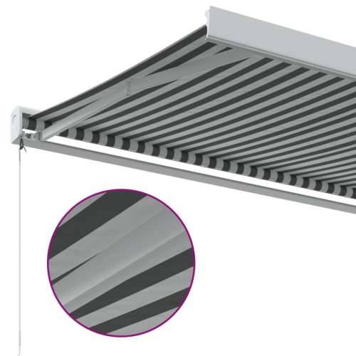 Tenda na uvlačenje antracit-bijela 4,5x3 m tkanina i aluminij - Antracit i bijela 450 x 300 cm 1 Cijena