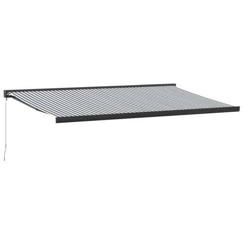Tenda na uvlačenje antracit-bijela 5x3 m od tkanine i aluminija - Antracit i crna 500 x 300 m 1 Cijena