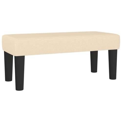 Krevet s oprugama i madracem krem 90 x 190 cm od tkanine - Krema 90 x 190 cm Blok s kvadratima Cijena