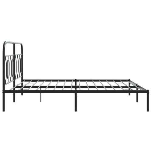 Metalni okvir za krevet s uzglavljem crni 180x200 cm - Crna 180 x 200 cm s uzglavljem Cijena