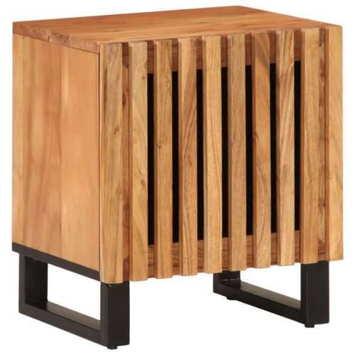 Noćni ormarić 40 x 34 x 46 cm od masivnog bagremovog drva - 1 Masivno bagremovo drvo Cijena