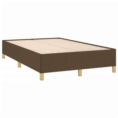 Krevet box spring s madracem tamnosmeđi 120 x 190 cm od tkanine - Tamno smeđa 120 x 190 cm gumbi Cijena