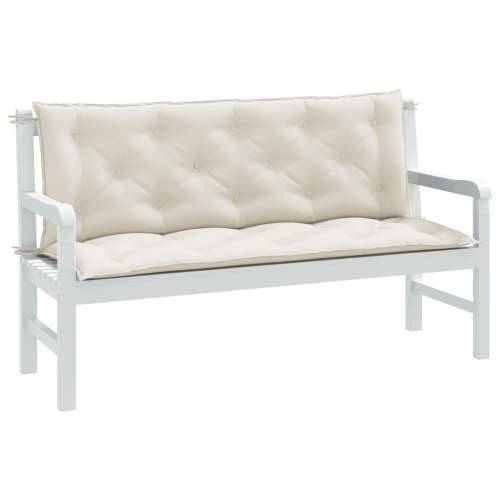 Jastuci za vrtnu klupu 2 kom prošarano krem 150x50x7 cm tkanina - prošarana krem 150 x 50 x 7 cm 1 Cijena