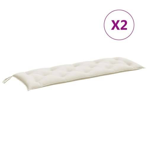 Jastuci za vrtnu klupu 2 kom prošarano krem 150x50x7 cm tkanina - prošarana krem 150 x 50 x 7 cm 1 Cijena