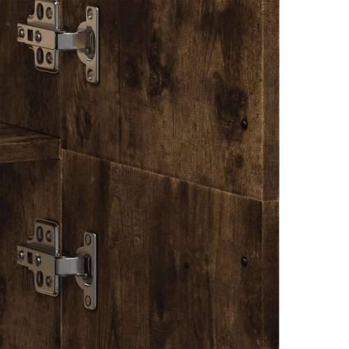 Visoka komoda dimljeni hrast 70x35x180 cm konstruiranog drva - Dimljeni hrast 1 Cijena