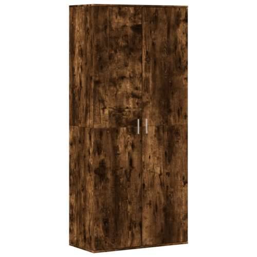 Ormarić za cipele dimljeni hrast 80x39x178 cm konstruirano drvo - Dimljeni hrast 1 Cijena