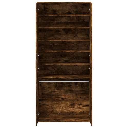 Ormarić za cipele dimljeni hrast 80x39x178 cm konstruirano drvo - Dimljeni hrast 1 Cijena