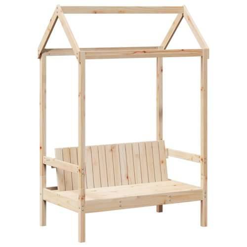 Set dnevnog kreveta i klupe s krovom 90x200 cm borovina - Prirodna 90 x 200 cm Cijena