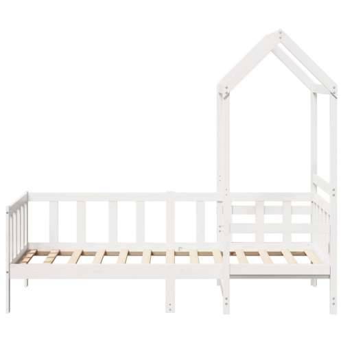 Set dnevnog kreveta i klupe s krovom bijeli 90x190 cm borovina Bijela 90 x 190 cm Cijena
