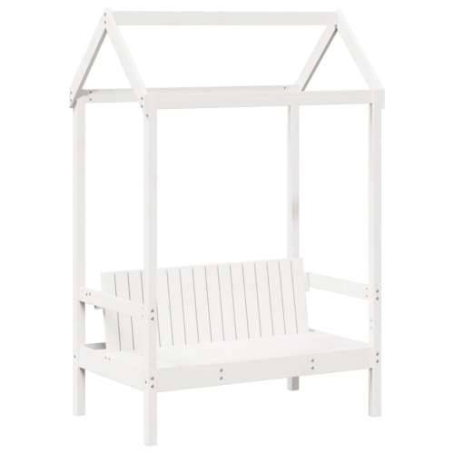 Set dnevnog kreveta i klupe s krovom bijeli 90x190 cm borovina Bijela 90 x 190 cm Cijena