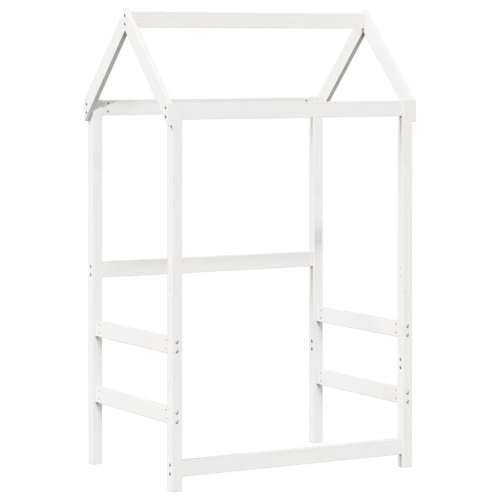 Set dnevnog kreveta i klupe s krovom bijeli 90x190 cm borovina - Bijela 90 x 190 cm Cijena