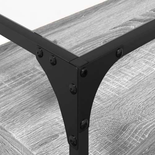 TV ormarić sa staklenom površinom boja hrasta 98x35x51 cm drvo - Sivi hrast sonoma 1 98 cm Cijena