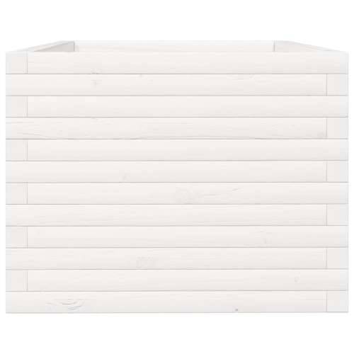 Vrtna sadilica bijela 90x60x49,5 cm od masivne borovine Cijena