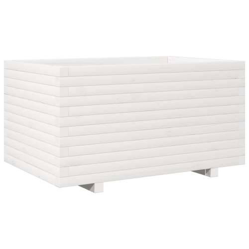 Vrtna sadilica bijela 90x60x49,5 cm od masivne borovine Cijena