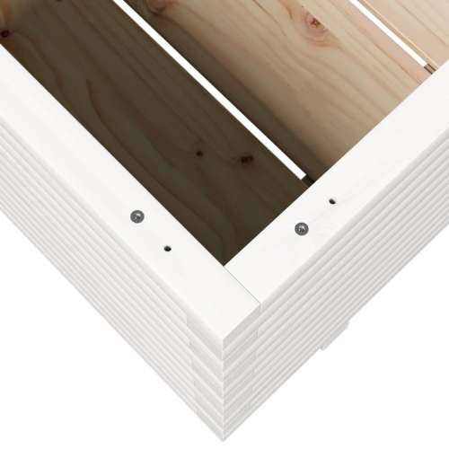 Vrtna sadilica bijela 90x60x49,5 cm od masivne borovine Cijena