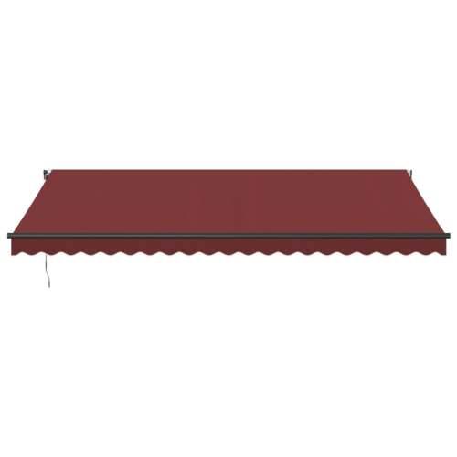 Tenda na ručno uvlačenje s LED svjetlima bordo 500 x 300 cm - Tamno crvena 500 x 300 cm 1 Cijena