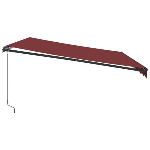 Tenda na ručno uvlačenje s LED svjetlima bordo 500 x 300 cm - Tamno crvena 500 x 300 cm 1 Cijena