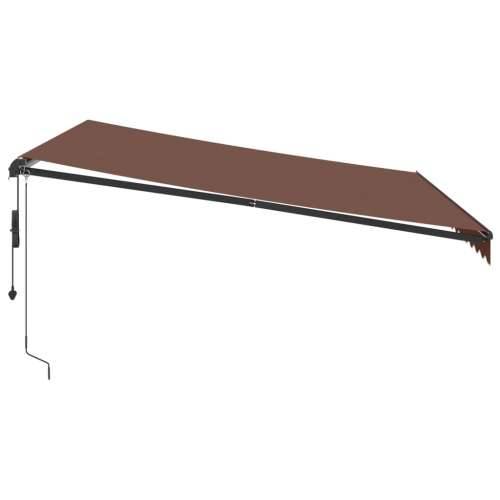 Tenda na automatsko uvlačenje s LED smeđa 400 x 300 cm - Smeđa 400 x 300 cm 1 Cijena