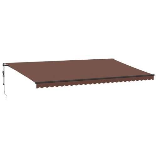 Tenda na automatsko uvlačenje s LED smeđa 600 x 300 cm - Smeđa 600 x 300 cm 1 Cijena