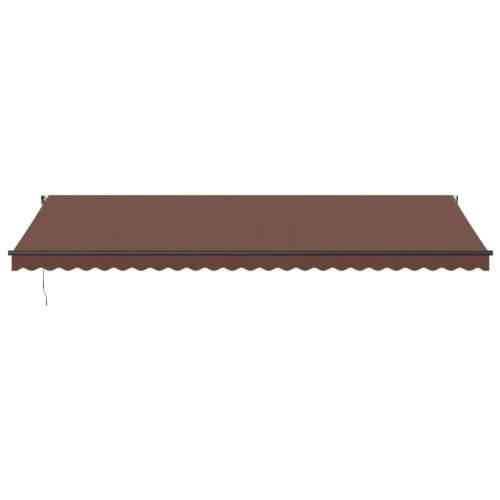 Tenda na automatsko uvlačenje s LED smeđa 600 x 300 cm - Smeđa 600 x 300 cm 1 Cijena