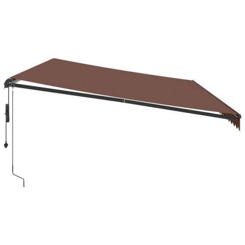 Tenda na automatsko uvlačenje s LED smeđa 600 x 300 cm - Smeđa 600 x 300 cm 1 Cijena