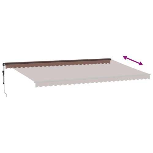 Tenda na automatsko uvlačenje s LED smeđa 600 x 300 cm - Smeđa 600 x 300 cm 1 Cijena