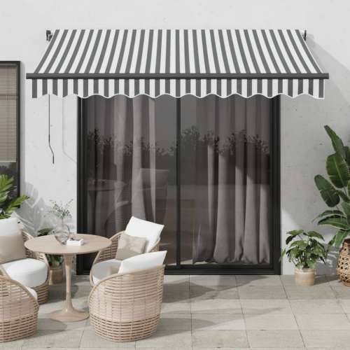 Tenda na automatsko uvlačenje LED antracit i bijela 300x250 cm - Antracit i bijela 300 x 250 cm 1 Cijena