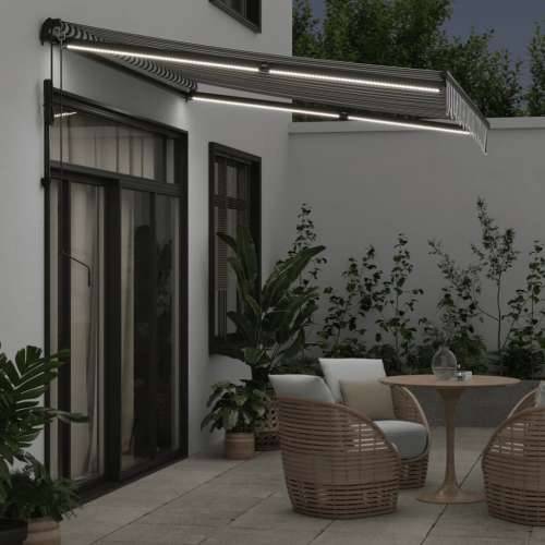 Tenda na automatsko uvlačenje LED antracit i bijela 300x250 cm - Antracit i bijela 300 x 250 cm 1 Cijena