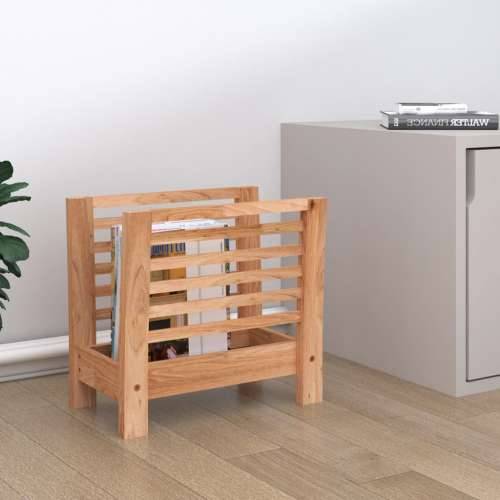 Stalak za časopise 40 x 26,5 x 38,5 cm od masivnog drva oraha Cijena
