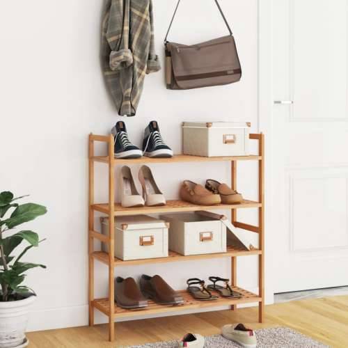 Stalci za cipele 2 kom 69 x 27 x 41 cm od masivnog drva oraha - 2 1 Cijena