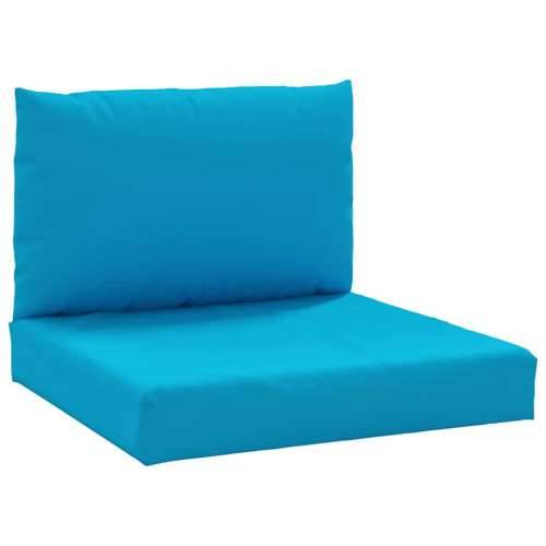Jastuci za sofu od paleta 2 kom svjetloplavi od tkanine - Svijetlo plava 1 srednja sofa Cijena