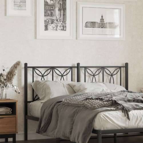 Metalno uzglavlje crno 140 cm - Crna 140 cm 1 Cijena