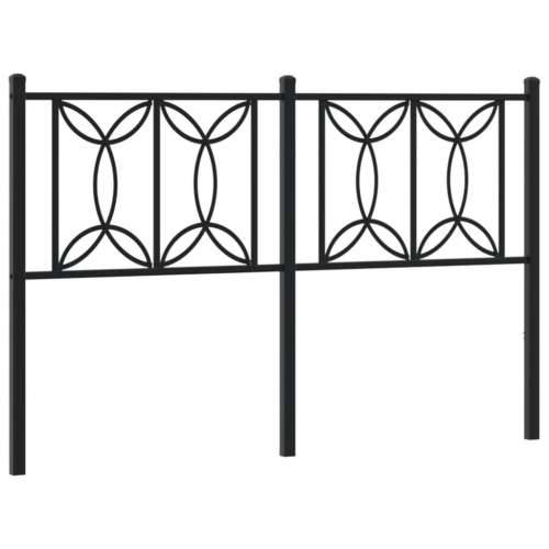 Metalno uzglavlje crno 140 cm - Crna 140 cm 1 Cijena