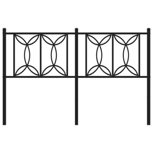 Metalno uzglavlje crno 140 cm - Crna 140 cm 1 Cijena