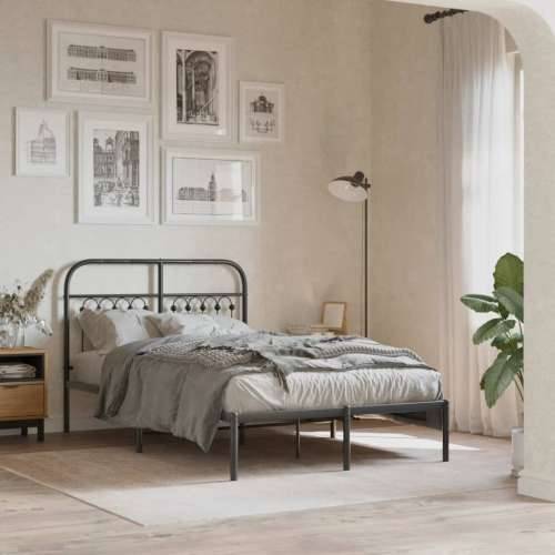 Metalno uzglavlje crno 120 cm - Crna 120 cm 1 Cijena