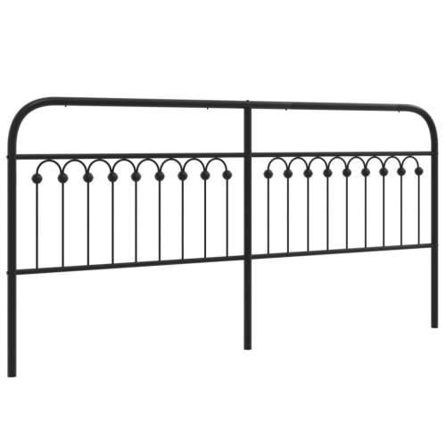 Metalno uzglavlje crno 200 cm - Crna 200 cm 1 Cijena